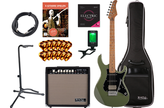 Set de Guitarra Eléctrica Cort G250 SE Olive Dark Green image 1