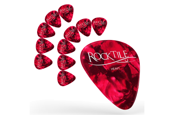 Rocktile Médiators Red Tortoise Heavy Pack de 12 image 1