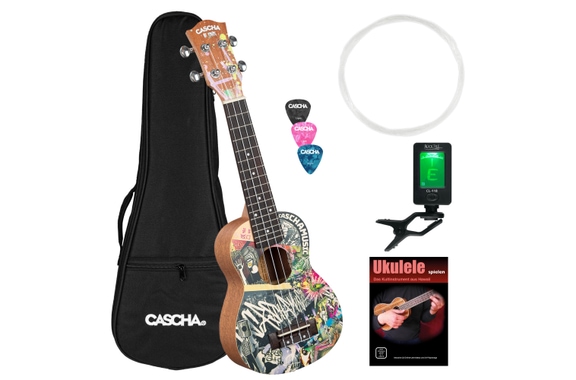 Cascha HH 2600 Sopraan Ukulele Art Series Urban Set image 1