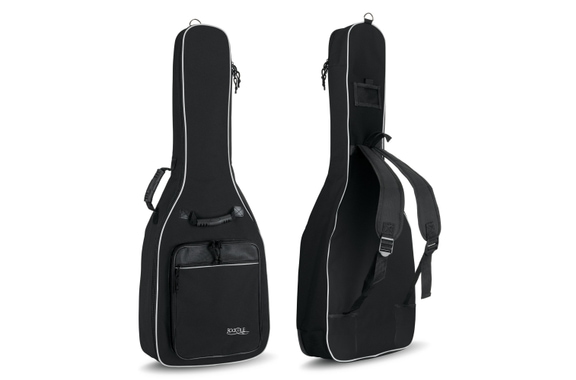 Rocktile Klassik-Gitarrentasche - gepolstert mit Rucksackgarnitur Schwarz image 1