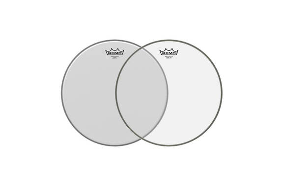 Remo 14" Ambassador Coated + 14" Reso Pelle Rullante image 1