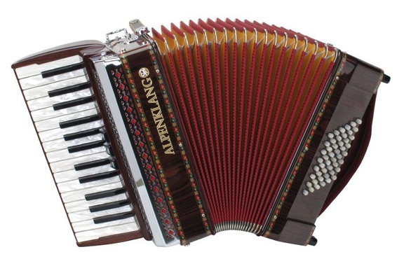 Alpenklang Pro Accordion II 48 M Rosewood image 1