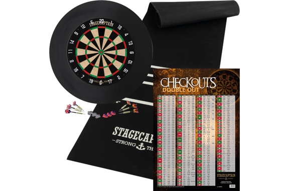 Stagecaptain DBS-1715C BullsEye Champion Dartscheibe Home Set image 1