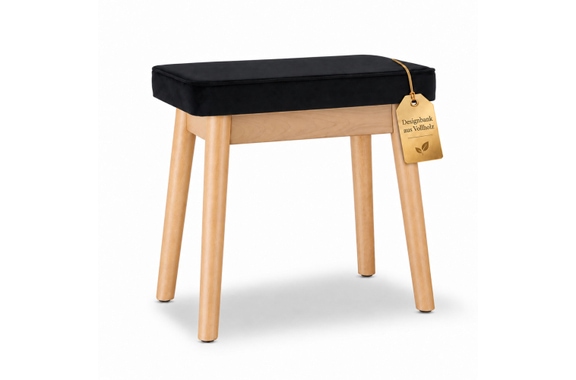 Classic Cantabile Banc De Piano Design Velours Cerisier image 1