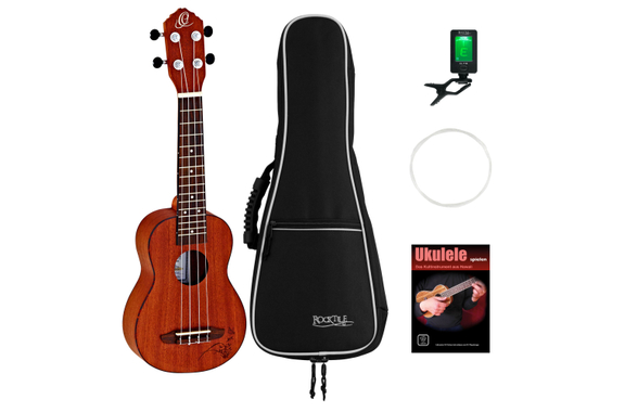 Ortega RU5MM-SO Sopran Ukulele Natural Satin Set image 1