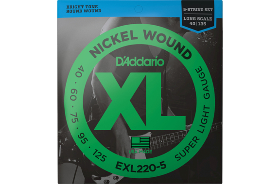 D'Addario EXL220-5 Super Light image 1