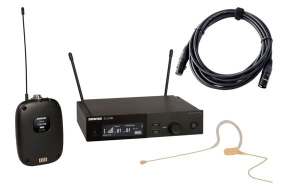 Shure SLXD14E/153T S50 Earhook Wireless Set incl. XLR Cable image 1