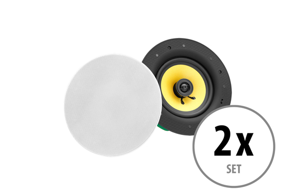 Pronomic CLS-540 WH 2-Wege High-End Gewebe Einbaulautsprecher 160 Watt 2x Set image 1