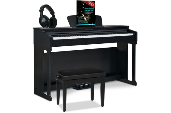 Classic Cantabile DP-220 SM E-Piano Nero Opaco Set image 1