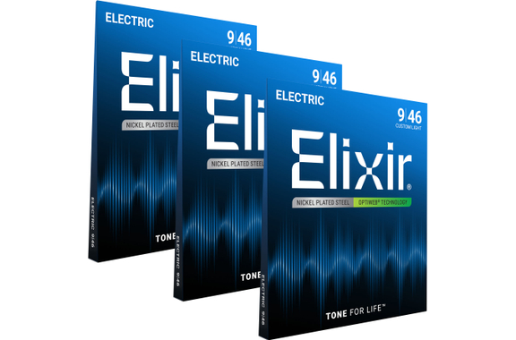 Elixir 19027 Electric Optiweb Custom Light 3er Set image 1