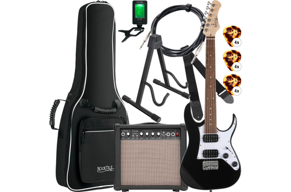 Rocktile Youngster YS-1BK 3/4 E-Gitarren Starter Set Schwarz image 1
