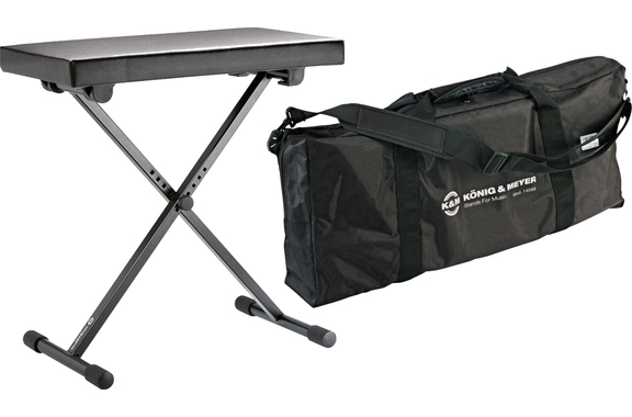K&M 14065 Keyboardbank Set Zwart image 1