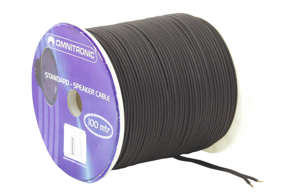 Omnitronic Luidsprekerkabel 2x 1,5 mm² 100m Zwart image 1