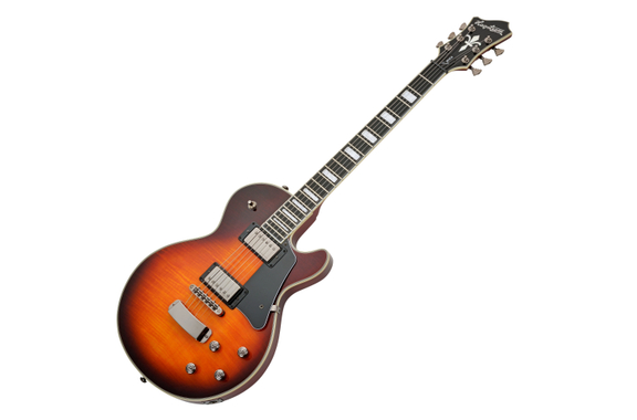Hagstrom Super Swede E-Gitarre Tiger Burst image 1