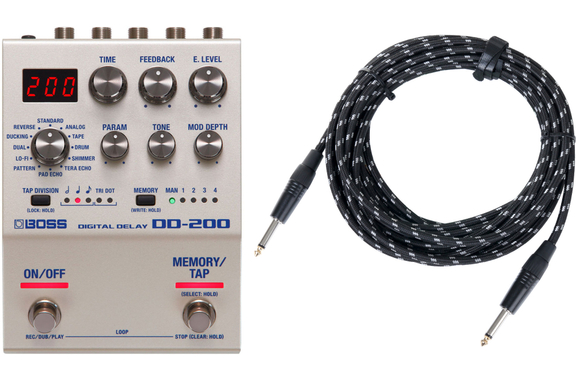 Boss DD-200 Digital Delay Set incl. Kabel image 1