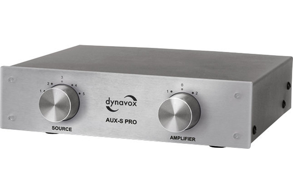 Dynavox AUXS-S Pro Selector de Entrada plateado image 1