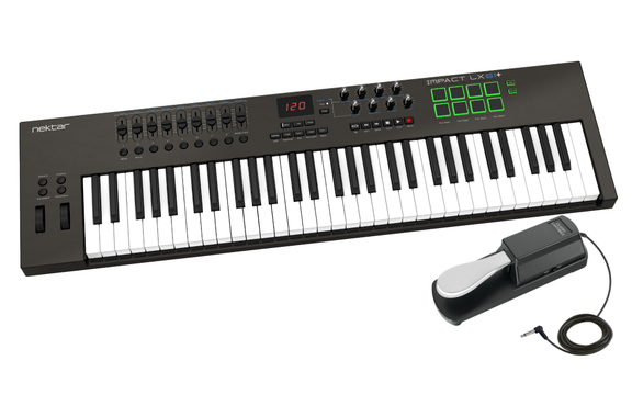 Nektar Impact LX61+ USB MIDI Keyboard Controller Set image 1