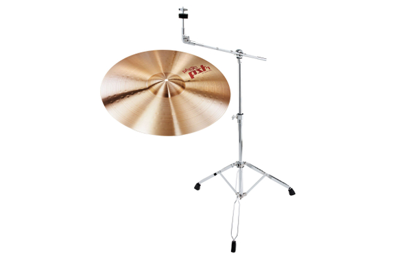 Paiste PST 7 20" Heavy Ride + Set de Soporte de Platos con Brazo image 1