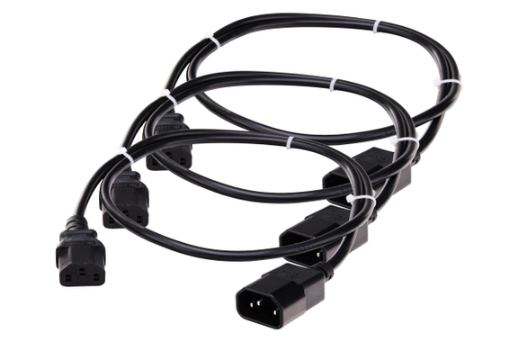 Pronomic IECIEC-1,0 Cavo Prolunga Alimentazione 1,0m Set da 3 image 1