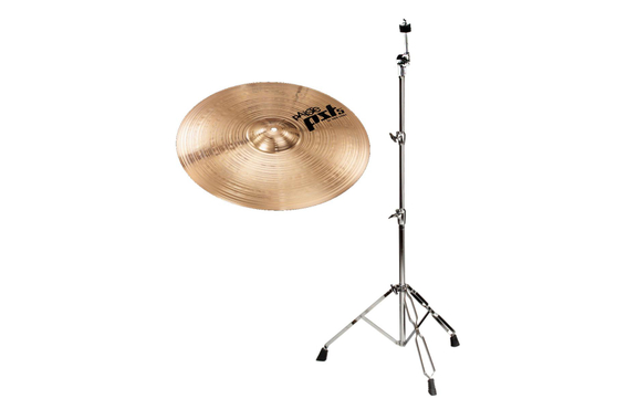 Paiste PST 5 16" Rock Crash + Standaard recht Set image 1