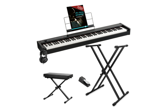 Korg D1 BK Set de Inicio de Piano Digital Negro image 1