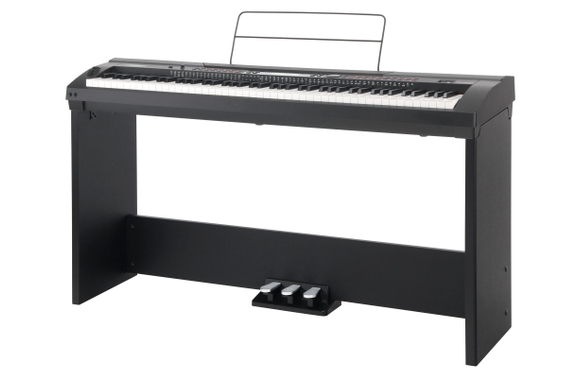 Classic Cantabile SP-250 BK Stagepiano nero Set completo incl. supporto image 1