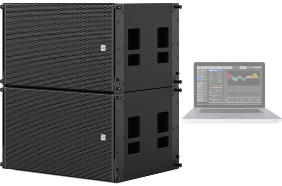 Set Doble De Subwoofers Line Array Pronomic XANA image 1