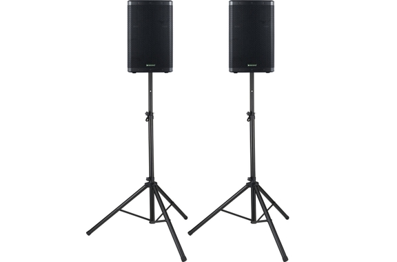 Pronomic C-212 MA Caja Activa 12" 2000 Vatios Set con Soportes image 1
