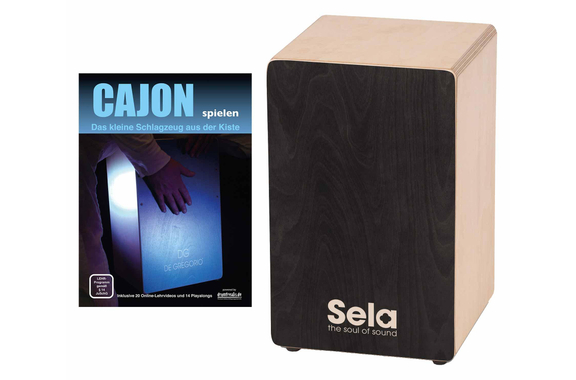 Sela SE 118 Primera Cajon Black Set incl. Cajon School image 1