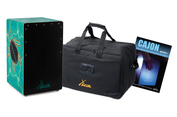 Set Cajon XDrum Design Series "Turtle" avec Sac + École image 1