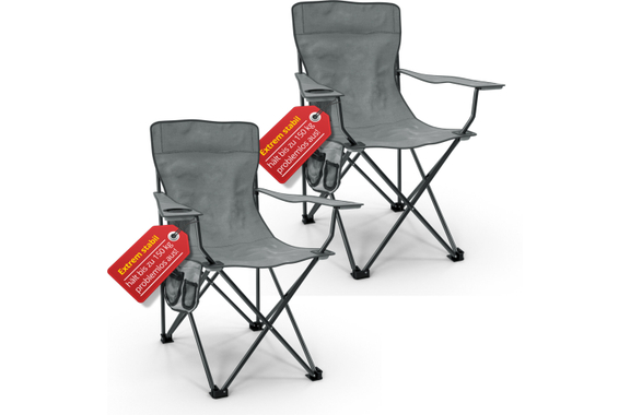 Stagecaptain CSB-5282 GY Fauteuil de Camping Chiller Lot de 2 image 1