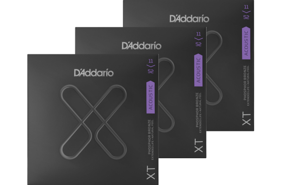 D'Addario XTAPB1152 XT Custom Light 3x Set image 1
