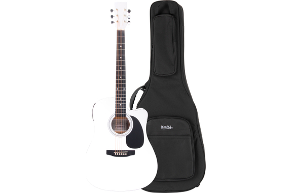 Classic Cantabile WS-10WH-CE Guitare Western Set Gigbag image 1