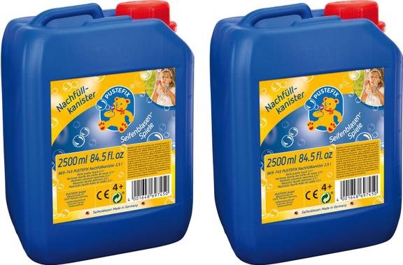 Pustefix Zeepbellenvloeistof 2,5 Liter 2-pack image 1
