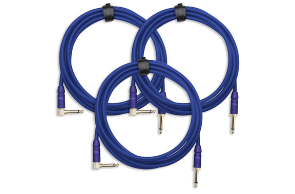 Pronomic Trendline INST-3B Instrument Cable 3m Blue 3x Set image 1