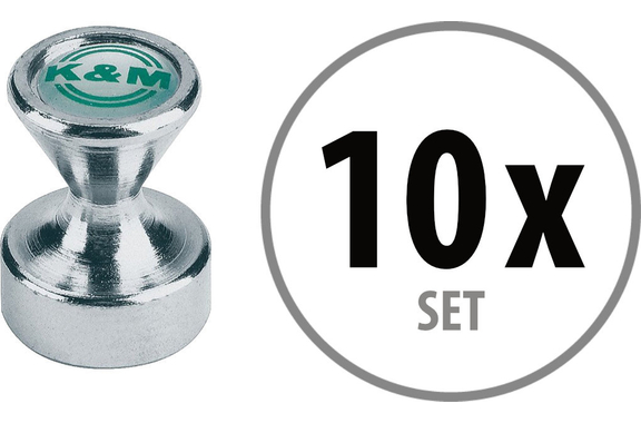 K&M 11580 Powermagnet 10x Set image 1