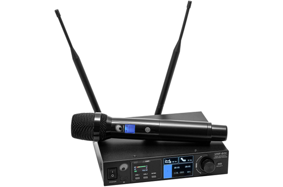 Omnitronic UHF-601 1-Kanal-Funkmikrofon-System 823-832/863-865 MHz image 1