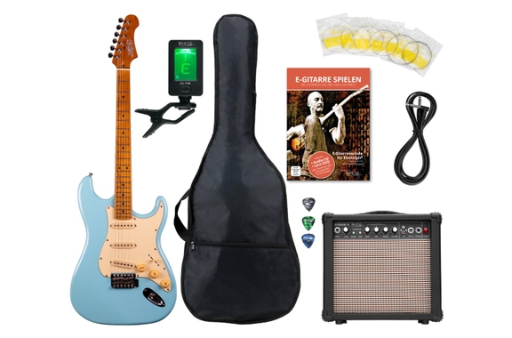 Jet Guitars JS300 Chitarra Elettrica Set Blue image 1