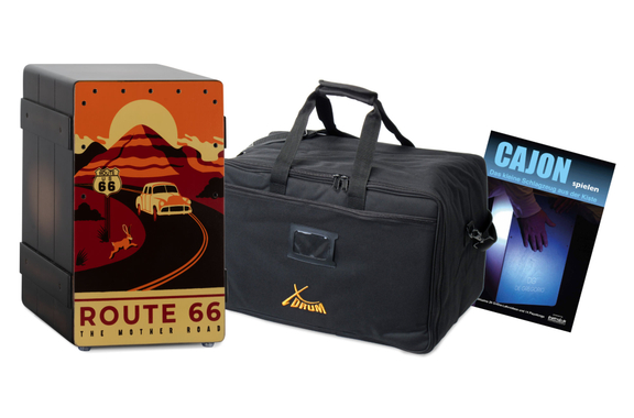 XDrum Design Series Cajon "Route 66" Set incl. Bolsa + Escuela image 1