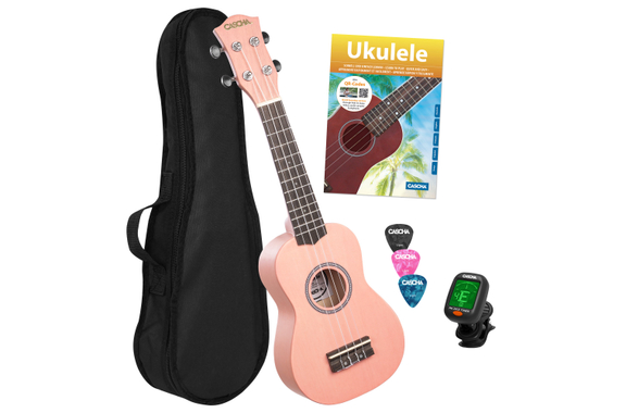 Cascha 3976 Bundle Ukulélé Soprano Rose image 1