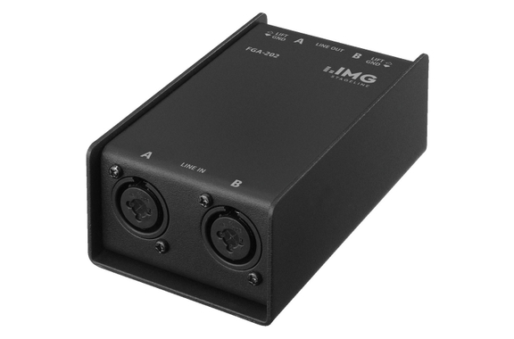 IMG Stageline FGA-202 2-Kanaals Line-Transformator image 1