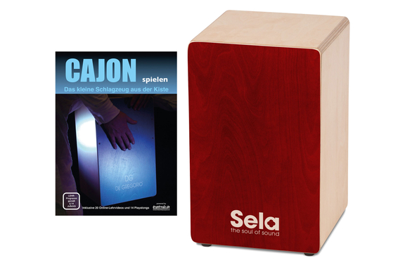Sela SE 165 Primera Cajon Red Set incl. Cajon School image 1