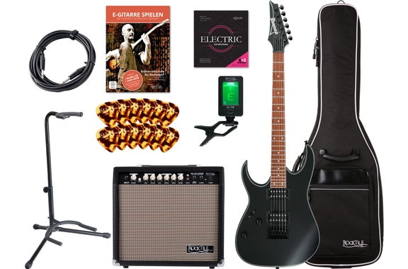 Ibanez RG421EXL-BKF Lefthand Black Flat Set image 1