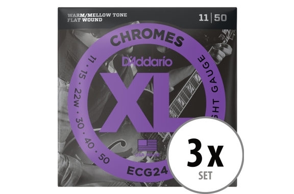 D'Addario ECG24 XL Chromes 3x Set image 1