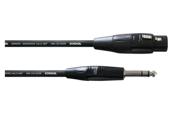 Cordial CIM 0,6 FV Cable XLR/Jack 0,6 m image 1
