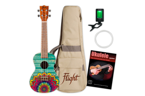 Flight AUC-33 Mansion Concert Ukulele Set image 1