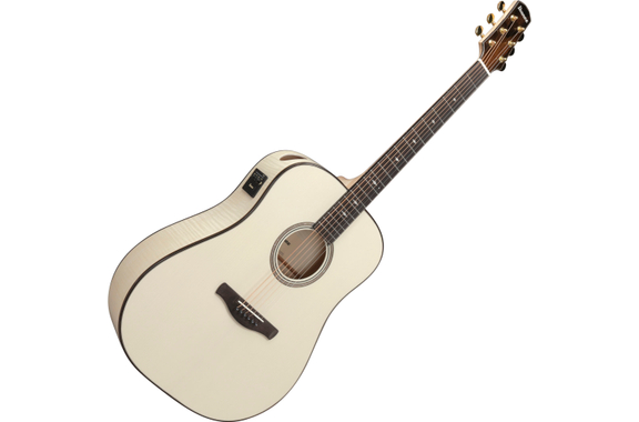 Ibanez AAD371E-ATW Advanced Acoustic Antique White High Gloss image 1