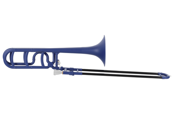 Classic Cantabile MardiBrass Trombone Quart Bb/F in Plastica opaco blu image 1