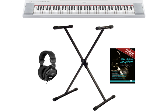 Yamaha Piaggero NP-35 Portable Piano Bianco image 1