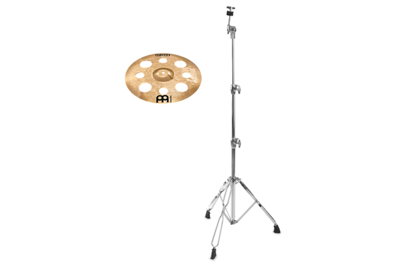 Meinl Classics Custom Brilliant 16" Trash Splash + gerader Beckenständer SET image 1